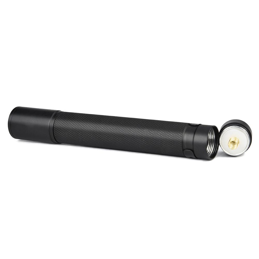Mini Small Torch, Aluminum Alloy Telescopic Zoom Flashlight, 3 Lighting Modes Battery Torch, Clip On Pocket Size Torch For Power Cuts, Emergency