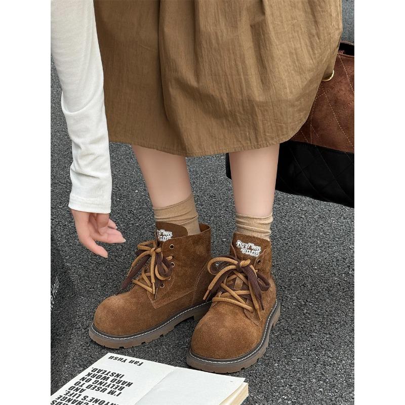 

Новые ретро дерби туфли платформа увеличение роста повседневные кожаные туфли для работы универсальные с большой головой рабочие туфли 35 коричневый