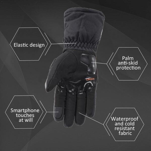 Buy 100 Waterproof Motorcycle Gloves Men Windproof Winter Moto Gloves