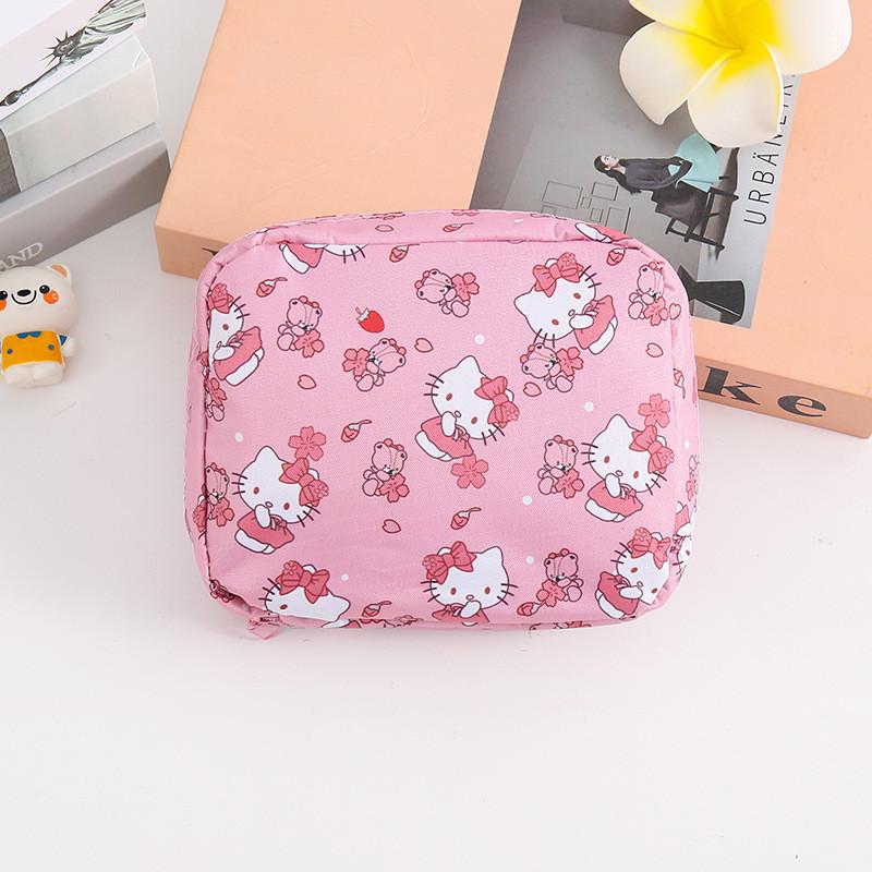 Snoopy Doraemon Hello Kitty Cinnamoroll Vzor Přenosná taška na uložení kosmetiky Pro dívky a cestování