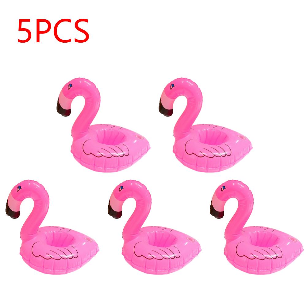 Floating Cup Inflatable Flamingo Unicorn Drinks Cup Holder Pool Float Bar Coasters Floatation Devices Pink Drink Holder