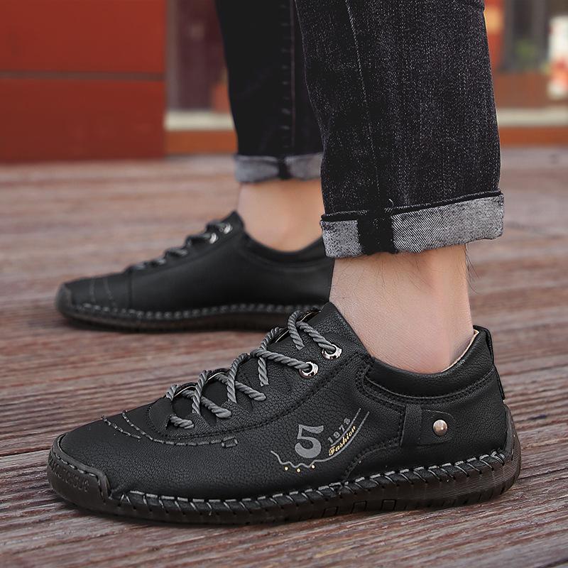 Spring Leather Shoes Casual Dress Single Shoes Casual Shoes Handmade Large Size