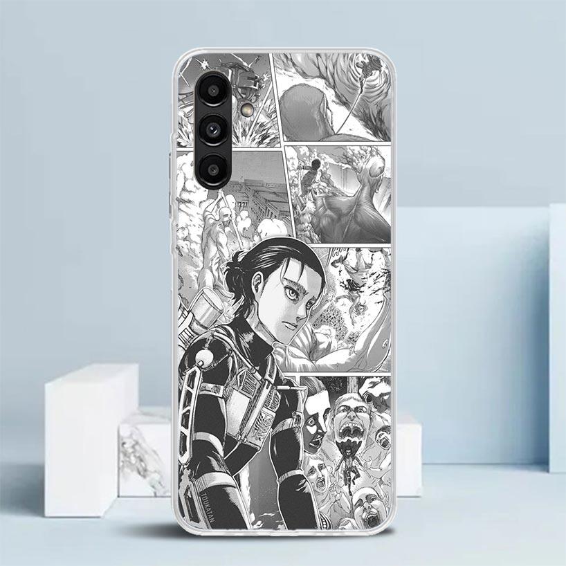Attack Titan Anime Phone Case For Samsung Galaxy A17 A37 A57 A16 A15 A14 A13 A56 A55 A54 A53 A36 A35 A34 A33 A26 A25 A24 A23 Gal