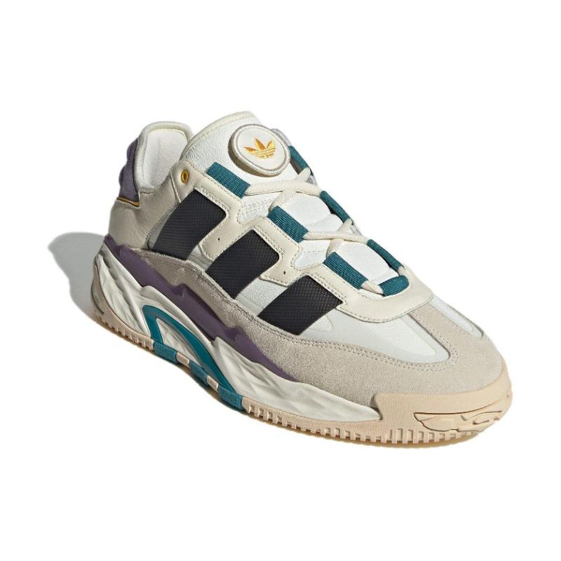 adidas Originals Niteball 1.0 Stoff Runde Spitze Schnürung Niedrig geschnitten Lifestyle Sneaker Unisex Sneaker Hellgrau ID1120