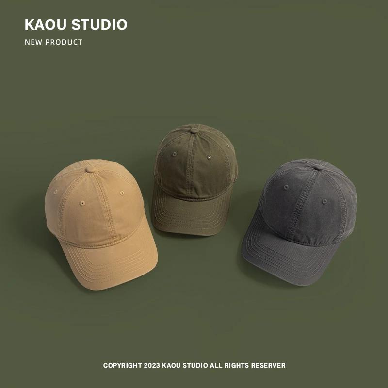 Men's & Women's Solid Color Peaked Cap | Korean Style | Soft Top & Curved Brim | Casual Baseball Cap for All Occasions