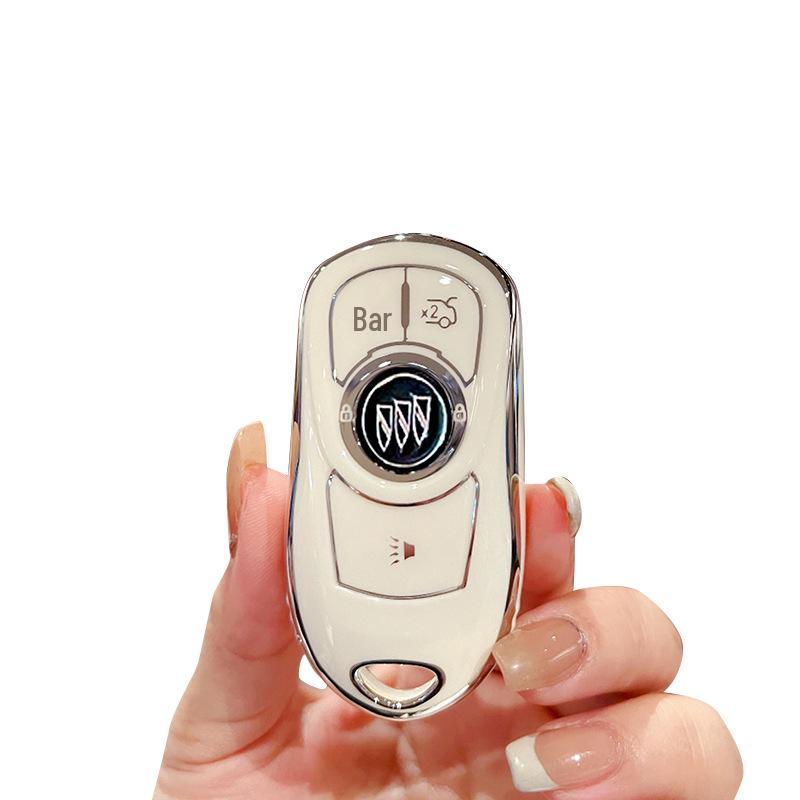 Premium Key Case for Buick Regal, Envision, GL8, LaCrosse, Enclave, GX and Weilan 7 Cars - Women's Shell Buckle Bag