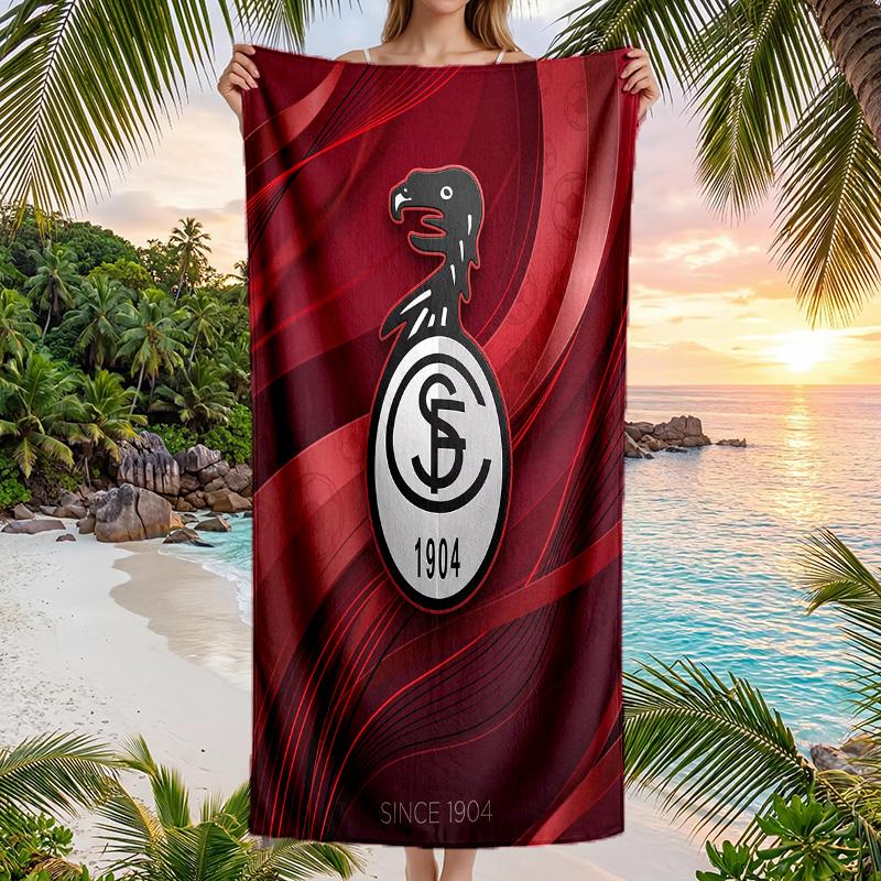Asciugamano da Spiaggia Asciugatura Rapida in Microfibra Assorbente Portatile da Viaggio Asciugamano da Nuoto Stampa SC Freiburg FC