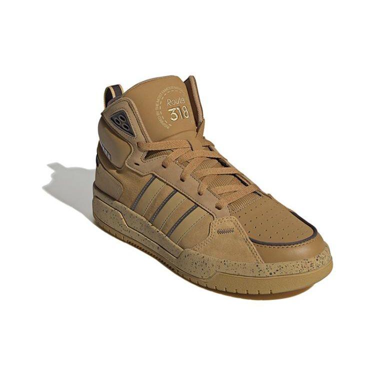 Adidas Neo 100Db Comfortable Trendy Versatile Mid-Top Skate Shoes Unisex Sneakers Brown Gray HP6897