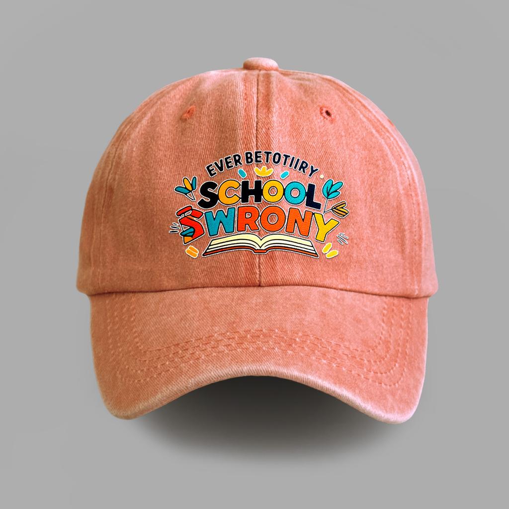 Neue bedruckte gewaschene Baumwolle Retro Softtop Baseballkappe Herren und Damen Outdoor Freizeit Sonnenschutz Trendkappe