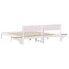 Bed Frame with Headboard White 180 x 200 cm Solid Pine Wood