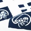 Dyeing Anbo Hand Towel Narabe Navy Authentic Dyed Cotton Tokuoka Made in Japan 35cm x 100cm "Ebimaru Blue" 100%
