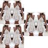 Elegante Les Femmes Pizzo Vestito Mini Vestito Da Sera Estivo Club Spiaggia Bal Senza Maniche
