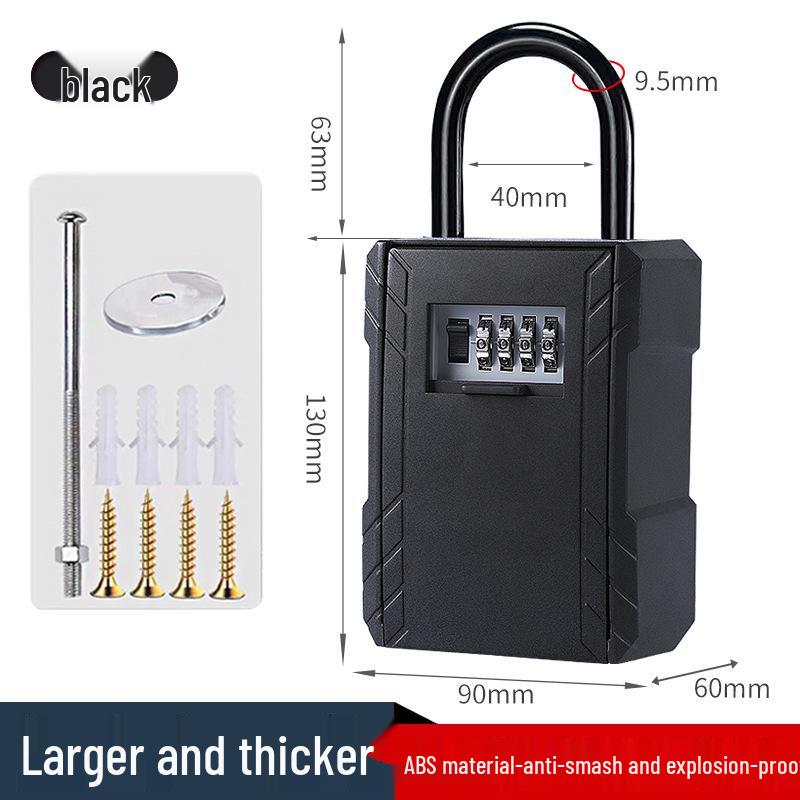 Wall-Mounted Anti-Theft Key Lock Box for Homes and Construction Sites