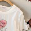 Plus Size Loose Mid-Length Short-Sleeve T-Shirt for Women (200-350 Jin)