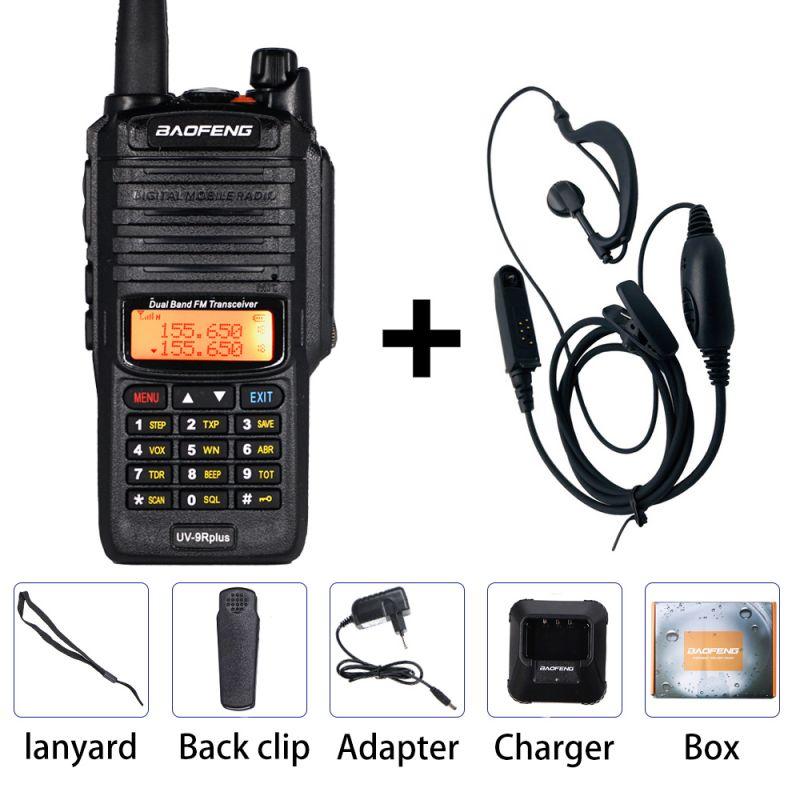 BAOFENG UV-9R Plus Walkie Talkie 10W 8000mAh IP67 Impermeabile Radio Bidirezionale Banda Doppia Radioamatori UV9R plus Interfono