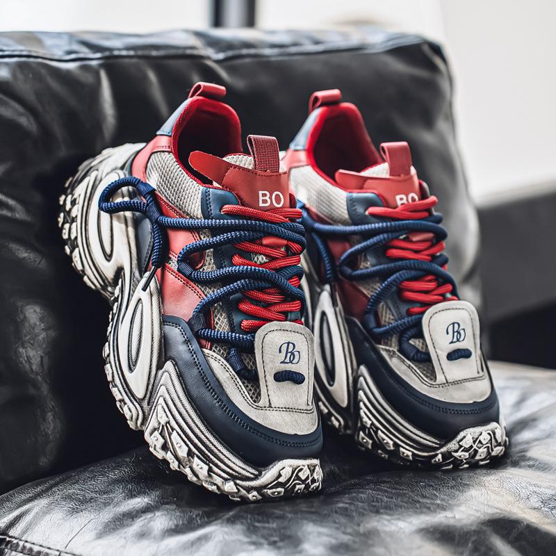 

Four Seasons New Mesh Breathable Trendy Shoes Large Size Casual Fashion Personalized Sports Men s Daddy Shoes 2025 39