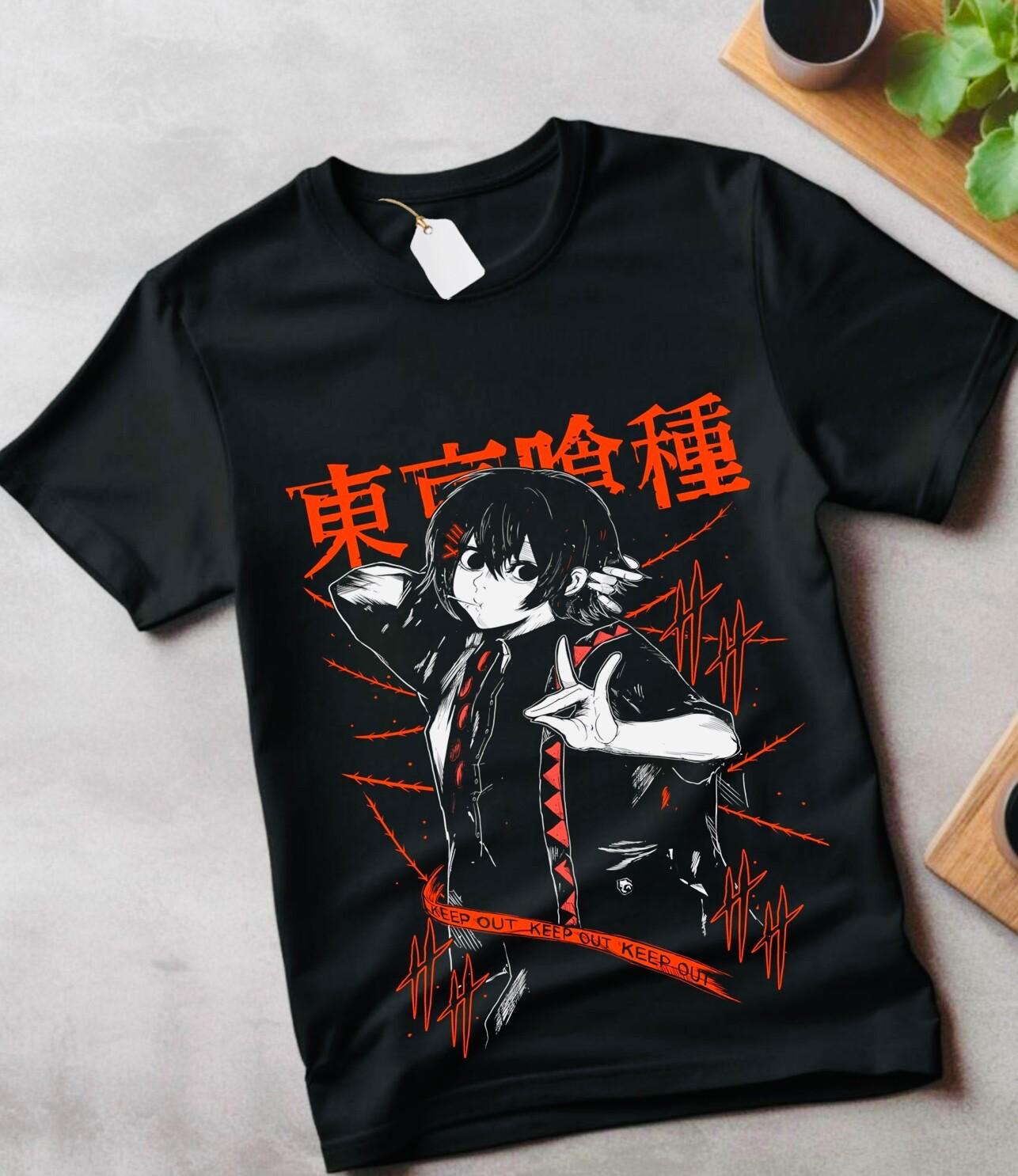 AnimeJuzo Suzuya T-Shirt Mens Womens Tees Top Tokyo Ghoul Waifu Touka Kirishima Horror Anime Gift S
