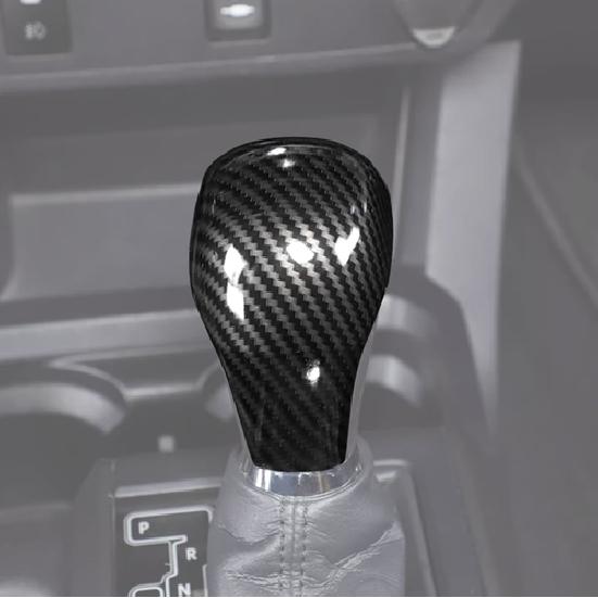 Carbon Car Gear Shift Knob Cover Trim Cap Protector For Toyota Tacoma 2016-