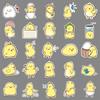50 Hand-Painted Cute Chick Cartoon Animal Stickers for DIY Water Bottles & Phone Cases