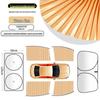 Magnetic Car Window Sunshade Curtains: Privacy & Heat Insulation for Small Cars