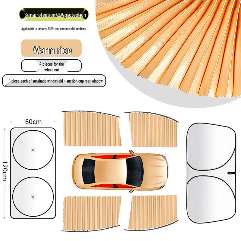Magnetic Car Window Sunshade Curtains: Privacy & Heat Insulation for Small Cars