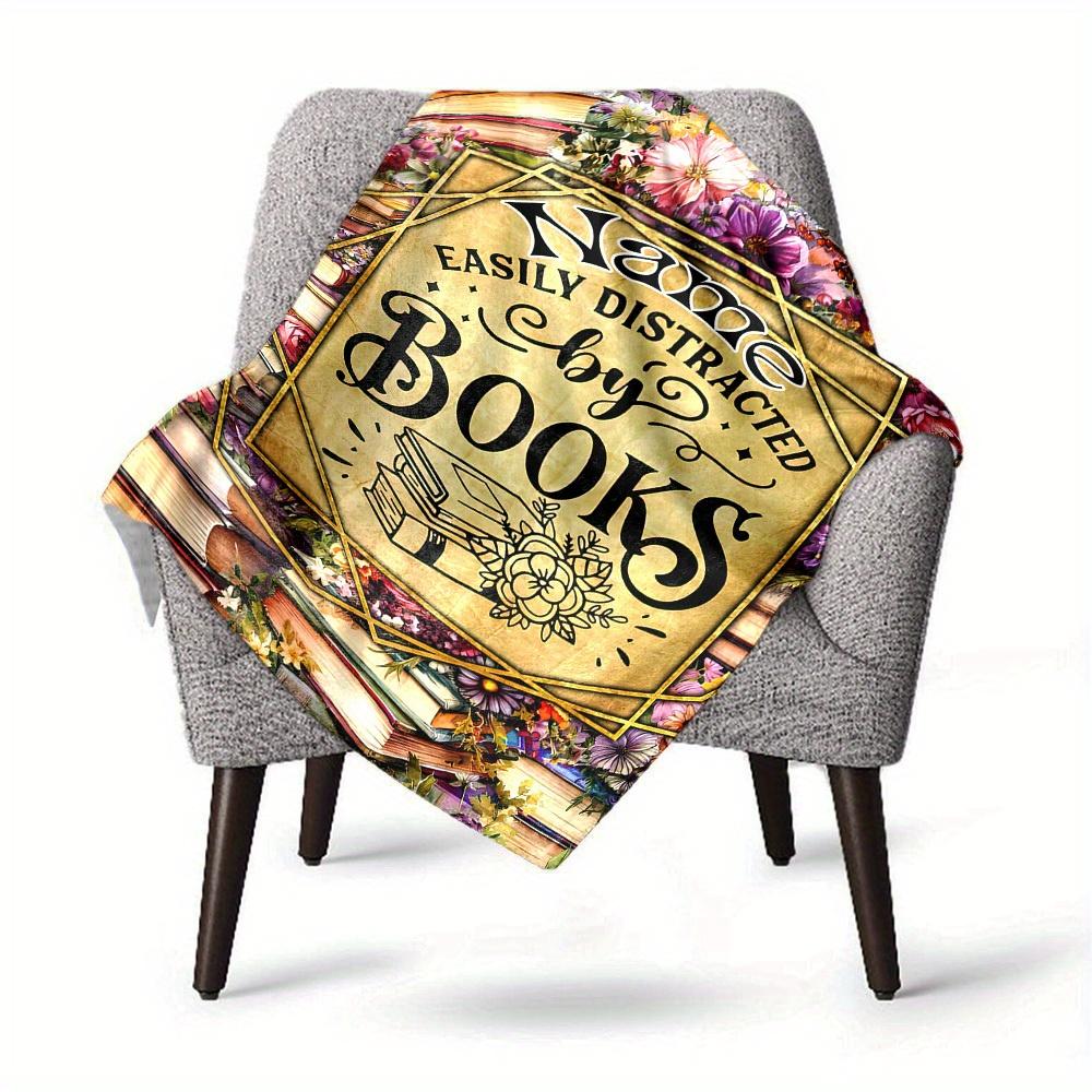 Love Of Reading Customize Your Name Blanket Warm Comfortable And Soft Blankets Are Suitable For Home Lunch Break Blanket Office Sofa Sofa Gift To