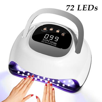 72 diody LED UV Lampa do paznokci Profesjonalna suszarka do paznokci z 4 ustawieniami timera Szybkoschnąca lampa do manicure do utwardzania wszystkich paznokci żelowych