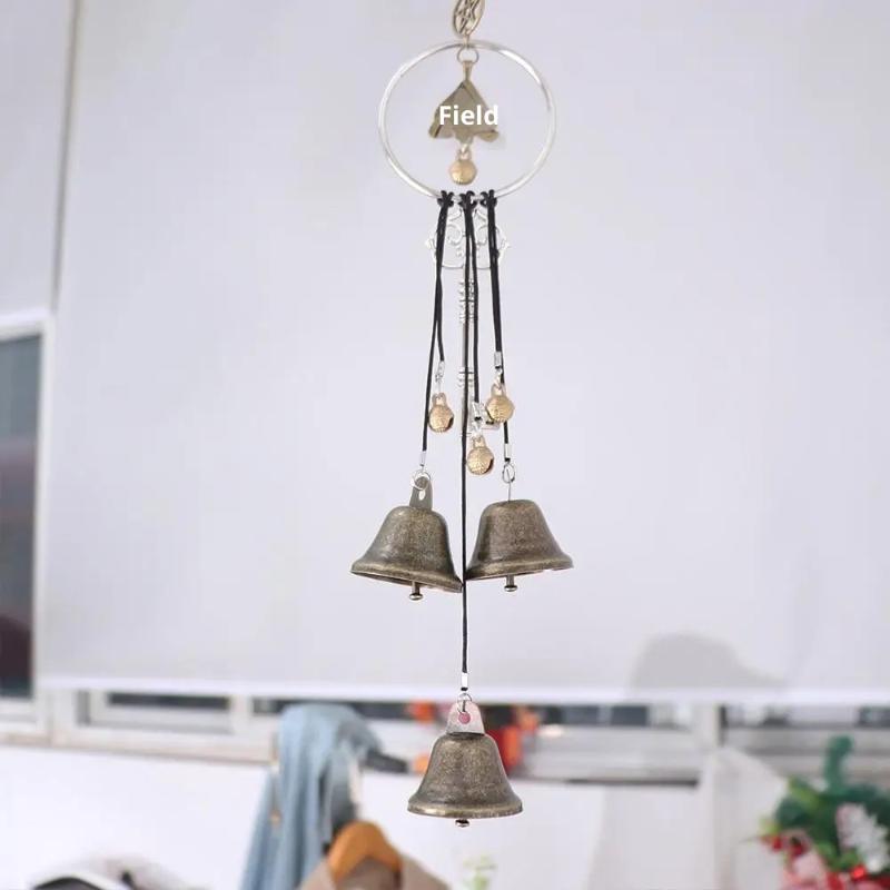 1pc Sorceress Bell Doorknob Hanging Decorative Wicker Wind Chime Home Decoration