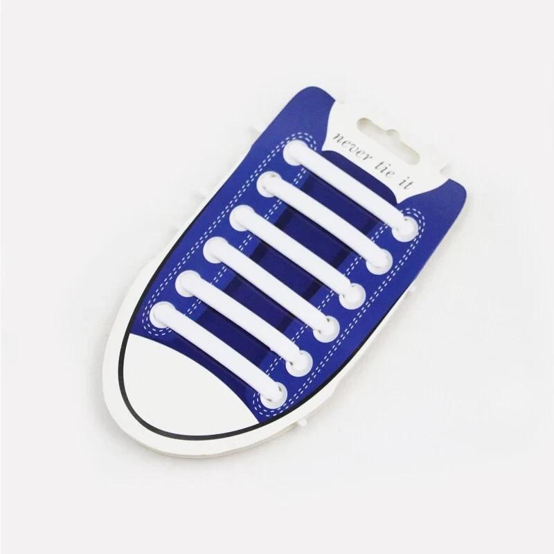 NEW 12pcs/lot Silicone Shoelaces No Tie Elastic Shoe Laces Special Shoestrings for Kid/Adult Lacing Rubber Sneakers Shoe Lace