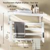 Bathroom Electric Bath Towel Carbon Fiber Warmer Heating Towel Rack Intelligent Constant Temperature Towel Dryer Shelf