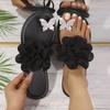 Fashion Women Slippers Fashion Lightweight Slippers Women Outdoor Vacation Slip-on Flat Shoes Ladies Summer Flower Sandals Slides Women