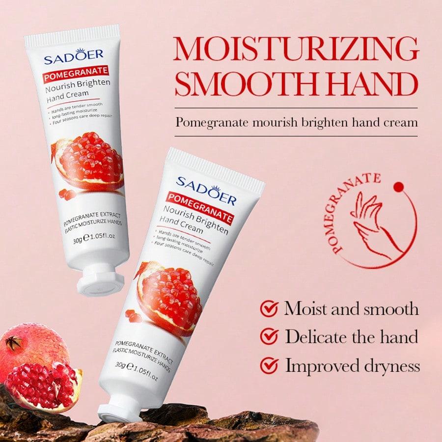 1PC Pomegranate Moisturizing And Brightening Hand Cream, Hydrating And Refreshing,Nourish Soft Hand
