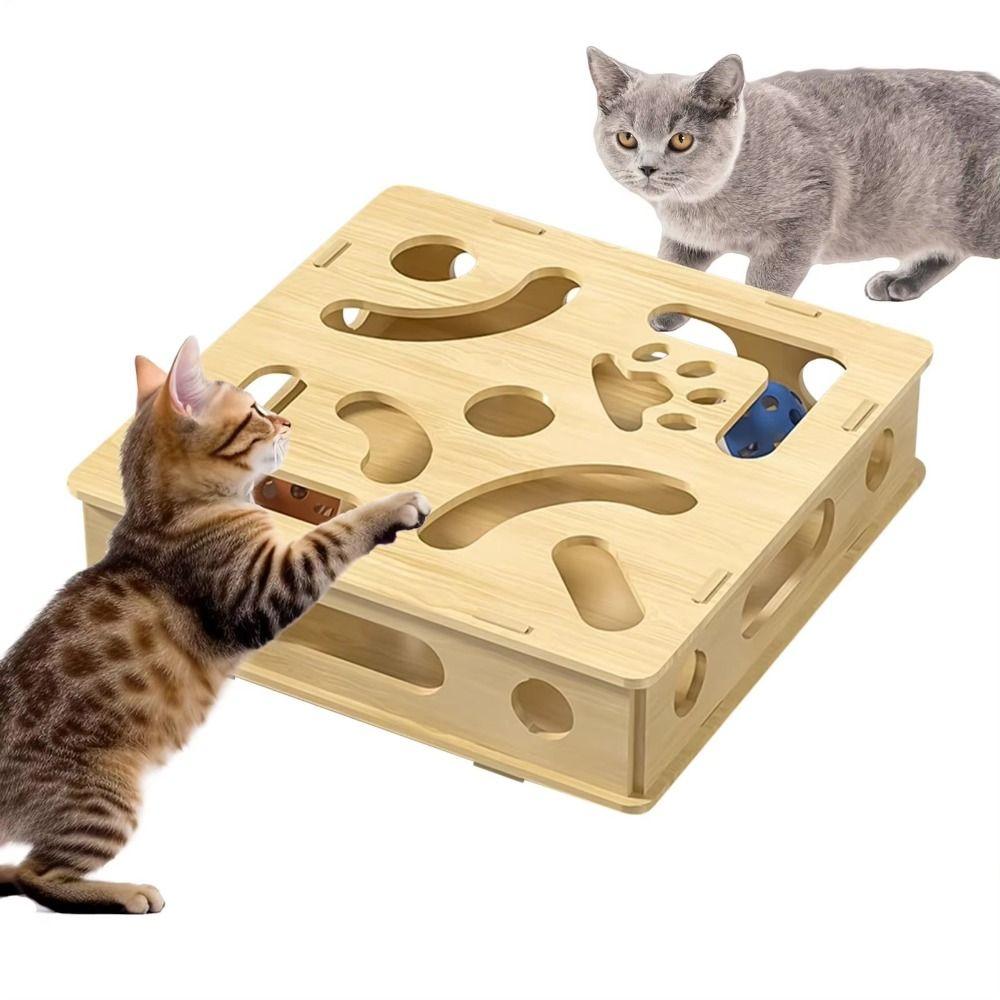 Detachable Interactive Cat Puzzle Box Creative Cat Exercise Toy Cat Teasing Box  Cat Supplies