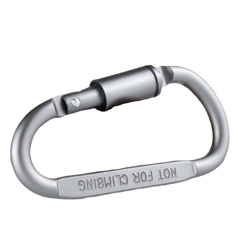 High-Quality 8CM Thickened D-Shaped Carabiner: Quickdraw Aviation Aluminum Nut Buckle