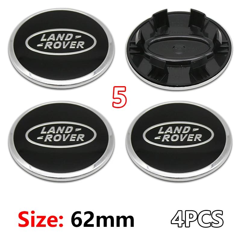 4Pcs 62mm For Land Rover Car Styling Car Wheel Center Hub Cap Covers Badge Range Rover L322 L405 Freelander Discovery SVR Evoque SA1