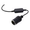 2Pcs Car Assessories Parts 5V To 12V Car Lighter Socket Black Female Plug Converter USB Cable For Car