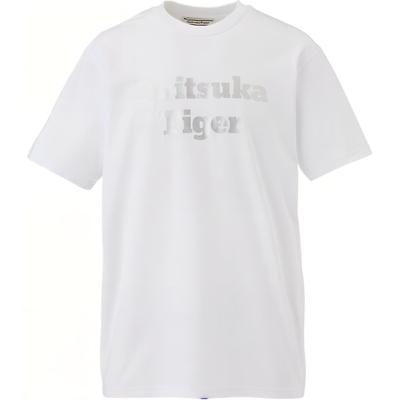 ONITSUKA TIGER Buchstaben Rundhals Pullover Kurzarm T-Shirt Unisex Oberteile Weiß 2183B456-100
