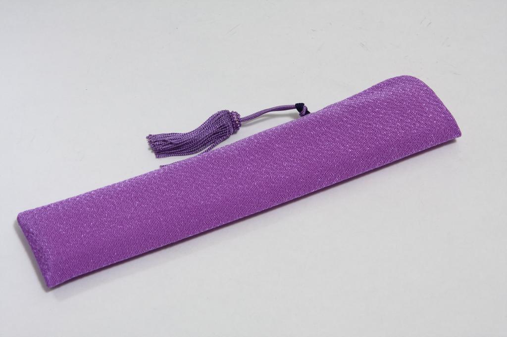 Hasegawa Women's Folding Fan with Pouch and Presentation Box, Made In Japan (Wisteria Flower Design)