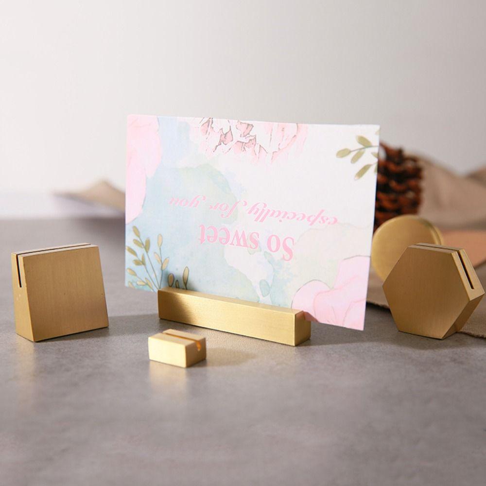 Desktop Decoration Business Card Holder Students Gift Note Picture Clamp  Birthday Wedding Party
