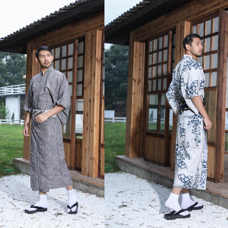 Pánské tradiční japonské kimono - Nežehlivé, Ideální na cestování a fotografování