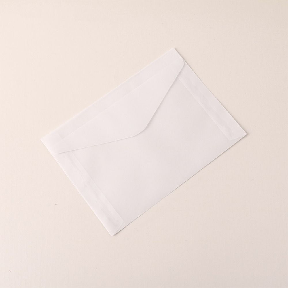 Semi Clear Transparent Envelope Scrub Card Packing Bag Fresh Blessing Thank Envelope  Greeting Card
