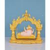 1 Pc Shree Ganesh Ji Sitting On Jhula Idol -Decorative Lord Ganesha Statue & Idols for Home Decor,Office, and Pooja,