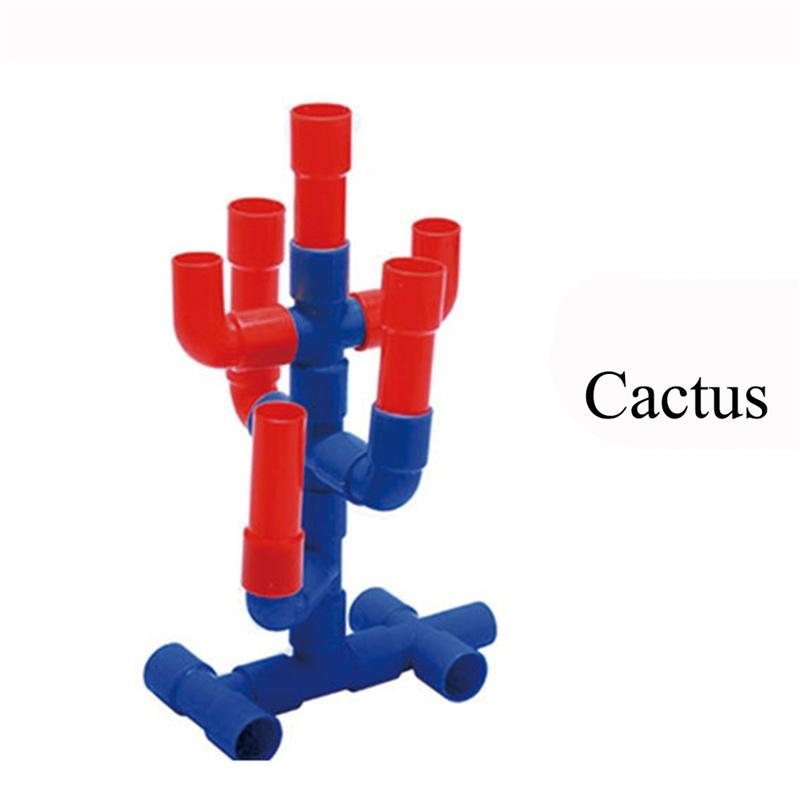 Kunststoffrohr-Einsteckblöcke für Kinder von 3–6 Jahren, Puzzle-Montagespielzeug