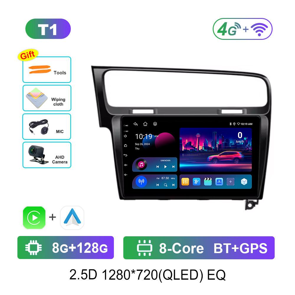 Car Radio Multimedia Player Android 14 for Volkswagen VW Golf 7 MK7 GTI 2011 - 2021 4G DSP Stereo Navigation GPS Touch Screen
