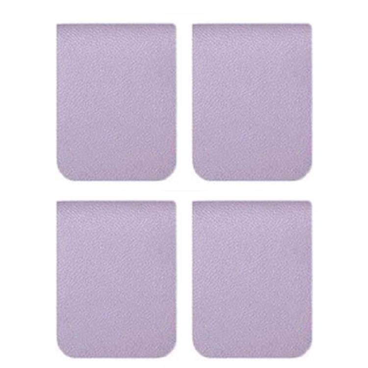 

4Pieces Leather Magnetic Bookmarks Magnetic Book Page Holder Appreciation Present for Book Lover Reader Writer Teacher фиолетовый