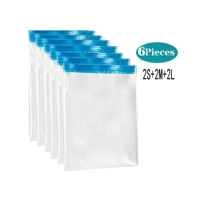 Travel Roll-Up Compression Bags, Reusable Vacuum Storage Bag, Saves 80% of Storage Space, Roll-Up Compression, No Need Air Pump