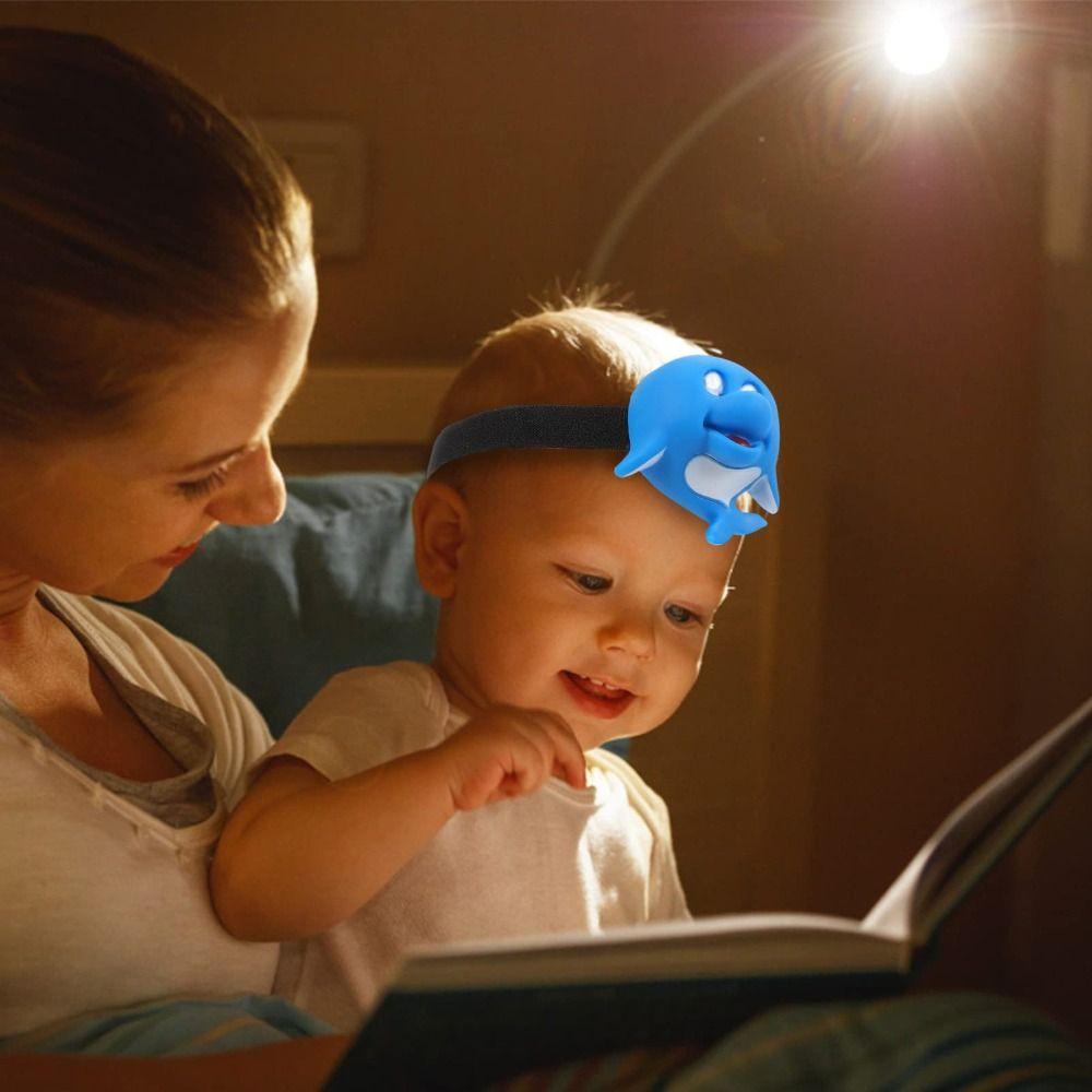 Brightest Animal Headlamp Toy Cartoon LED Flashlight Portable Headband Light  Girls