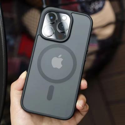 Luxus Magnetisch Für Magsafe Kabelloses Laden Matt Durchscheinend Hülle Für iPhone 16 Pro 16e 15 14 13 12 11 Pro Max Stoßfest Abdeckung