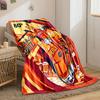 Bright Orange Aperol Spritz Drinks with Bold Geometric and Retro Elements. for All Seasons Blanket Lunch Break Throw Gift
