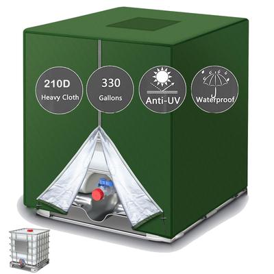 Pojemnik IBC o pojemności 1000 l. Folia aluminiowa, wodoodporna osłona przeciwpyłowa. Zbiornik przeciwdeszczowy. Pokrowiec ochronny z tkaniny Oxford